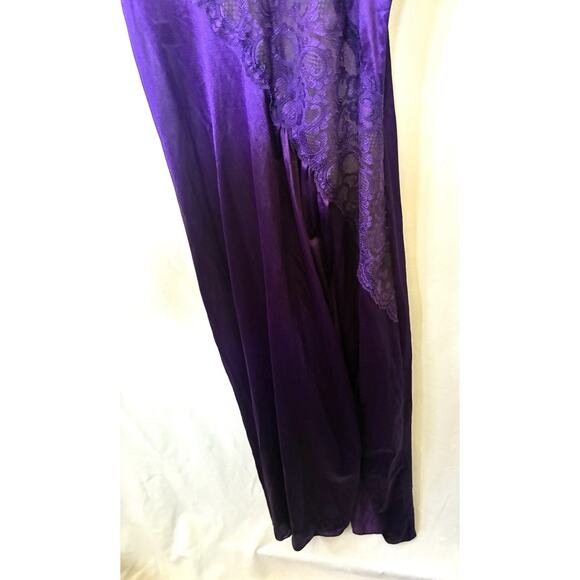 Frederick’s of Hollywood Nightgown Slip Dress – Purple Nylon L, USA (Vtg) - Picture 3 of 7